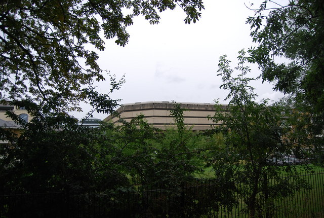 Exterior view of the National Archives building at Kew, London, on a clear day